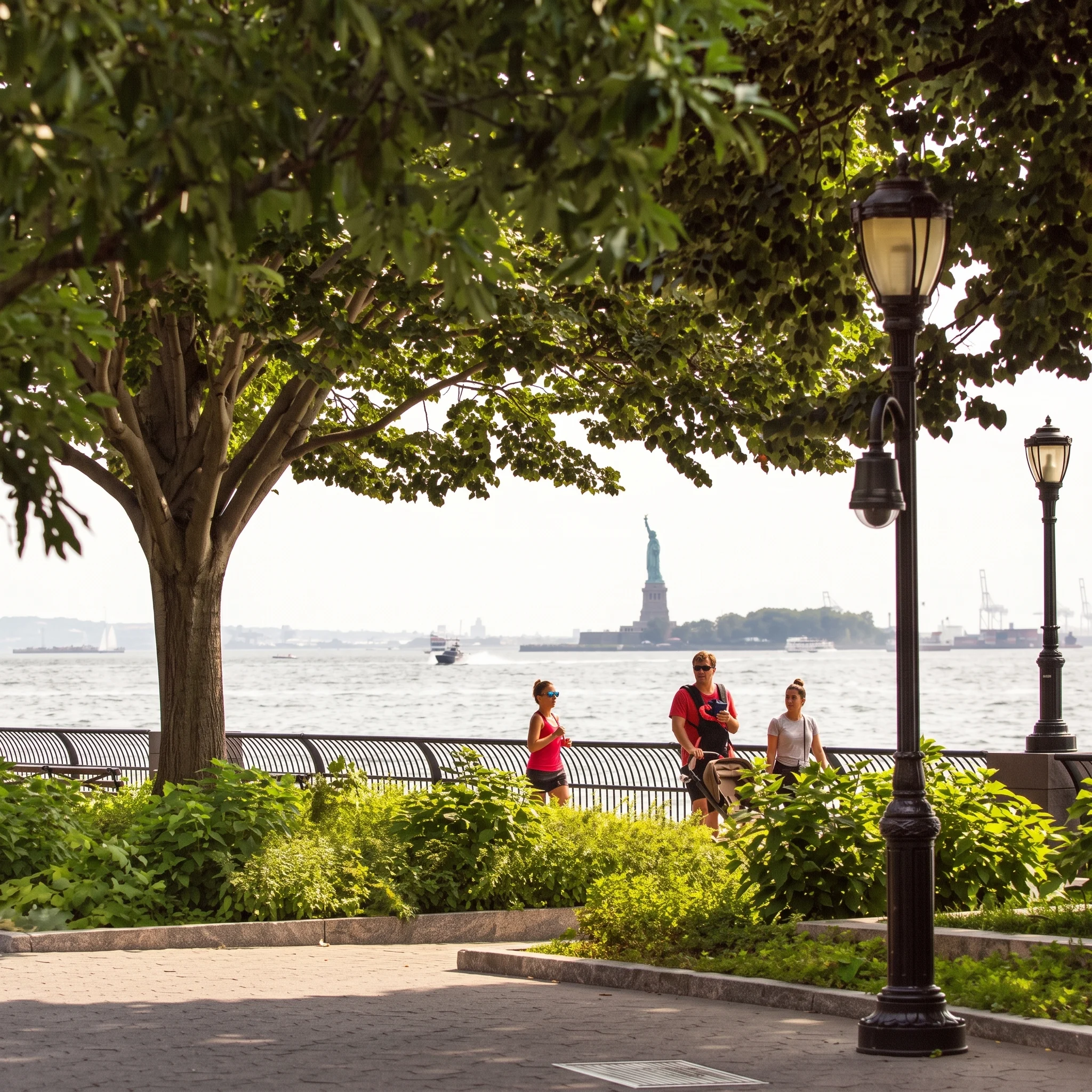 Battery Park from the air