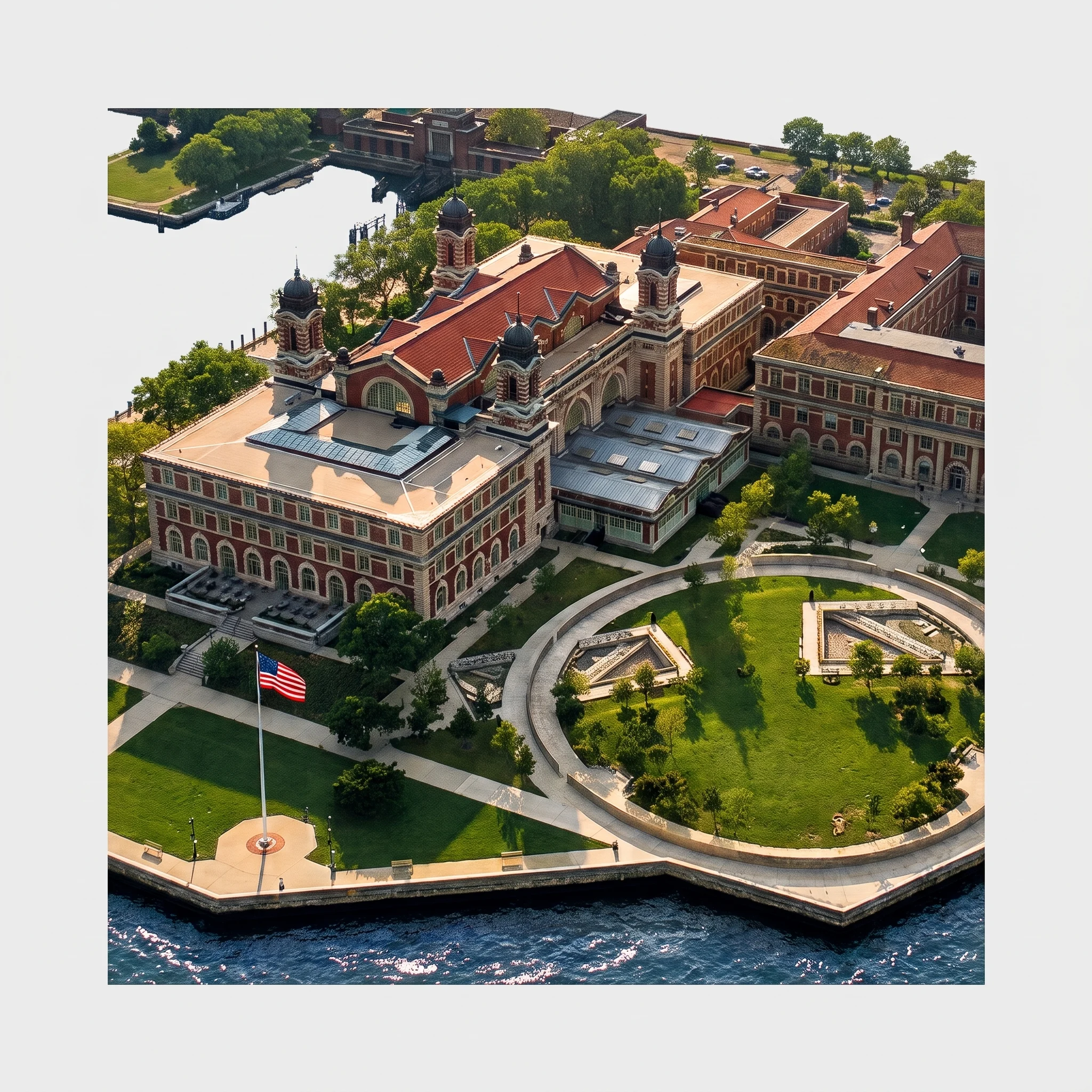 Ellis Island from the air