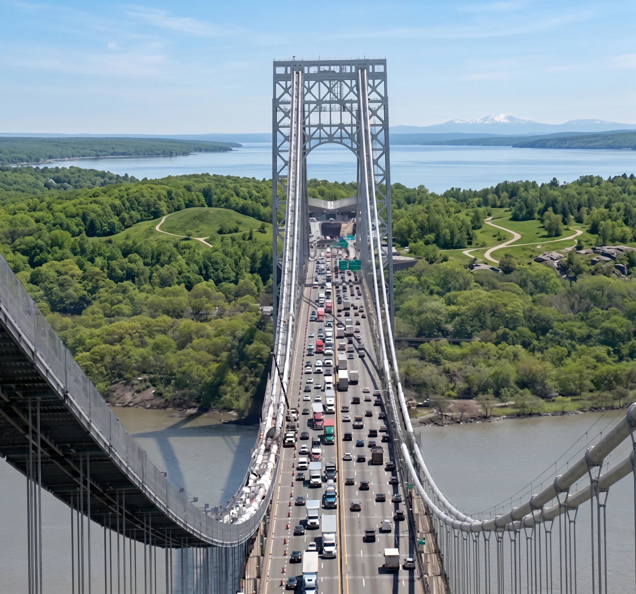 George Washington Bridge from the air