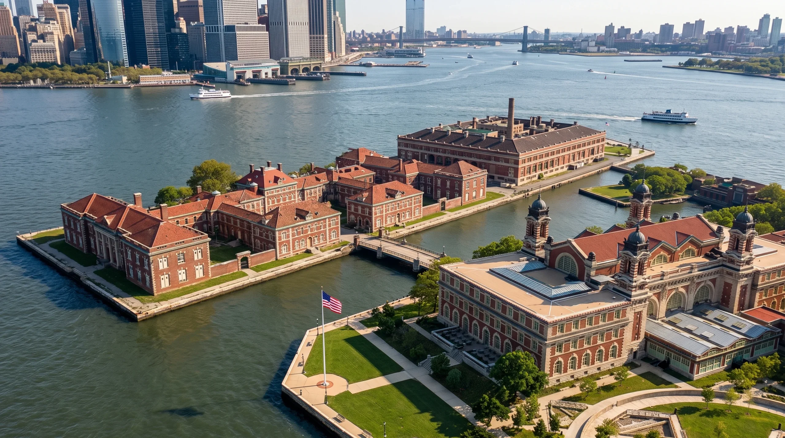 Liberty State Park from the air