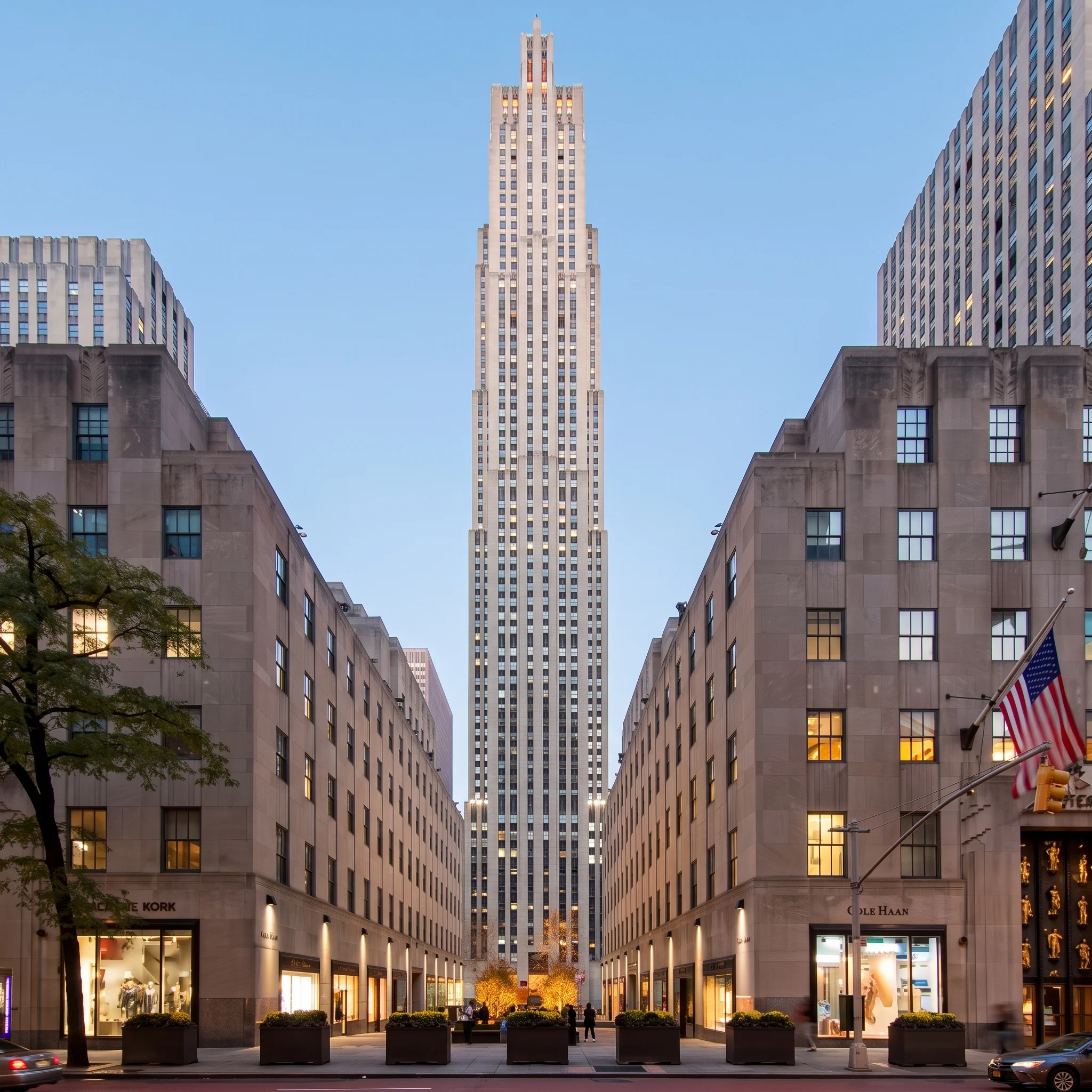 Rockefeller Center from the air